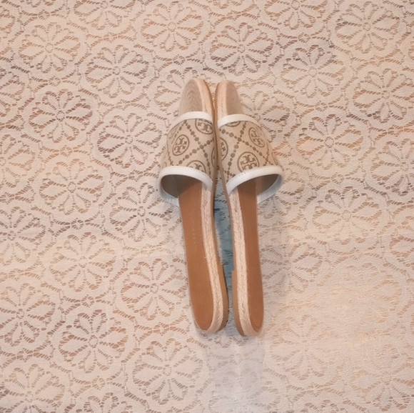 Tory Burch Monogram Espadrille Slides - Picture 4 of 8